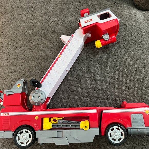 Paw Patrol Fire Truck with Working Siren - 23 Inches Wide - Pre-Owned - Picture 1 of 15